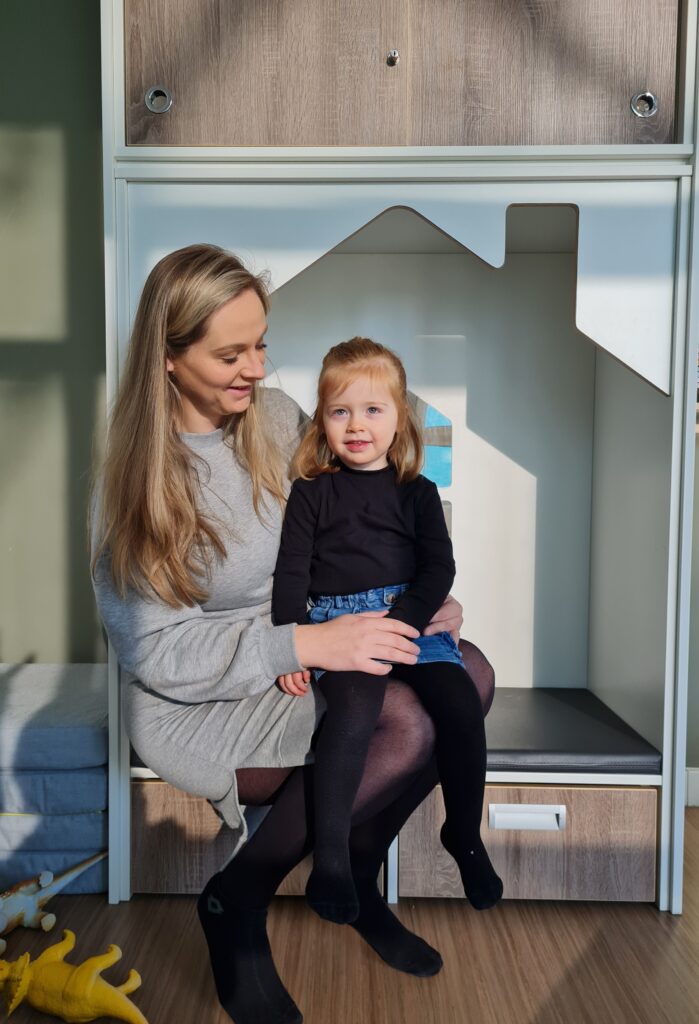 Janine met haar dochter Esmee