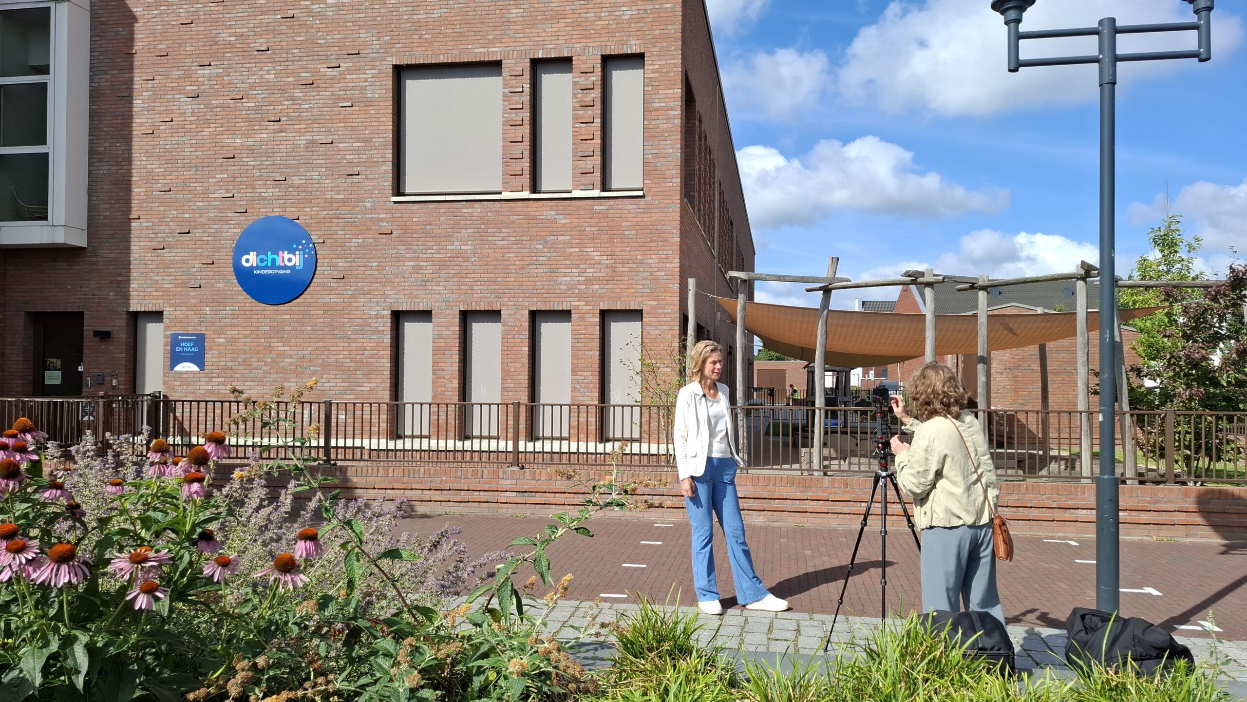 Yvonne Schubad geeft interview aan RTV Utrecht over tekort aan kinderopvang in Hoef en Haag