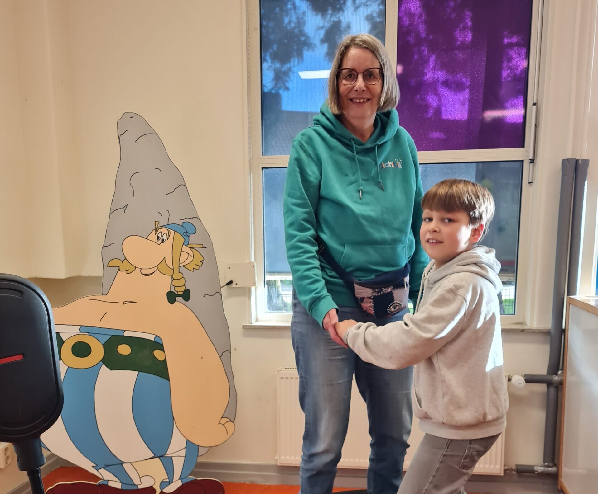 Joke met een kind bij BSO Plus Obelix in Culemborg